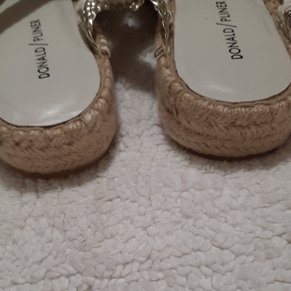 Donald J. Pliner Women's Metallic and White Espadrilles - Picture 7 of 7